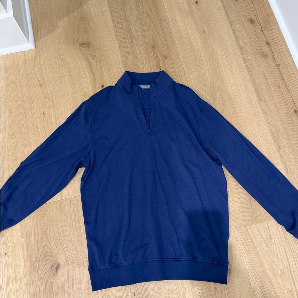 Daniel Cremieux Men's Blue Zip-Up Sweater